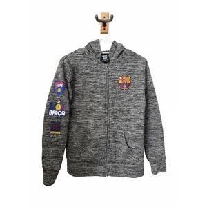 FC Barcelona (FCB) Youth Full-Zip Club Hoodie - youth large